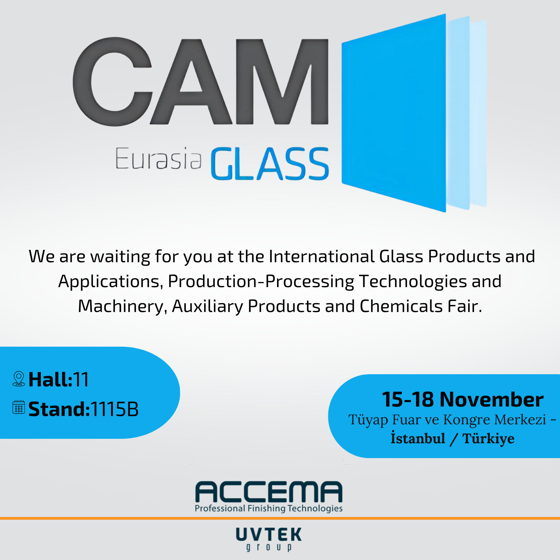 We are at the Eurasia Glass Fair!